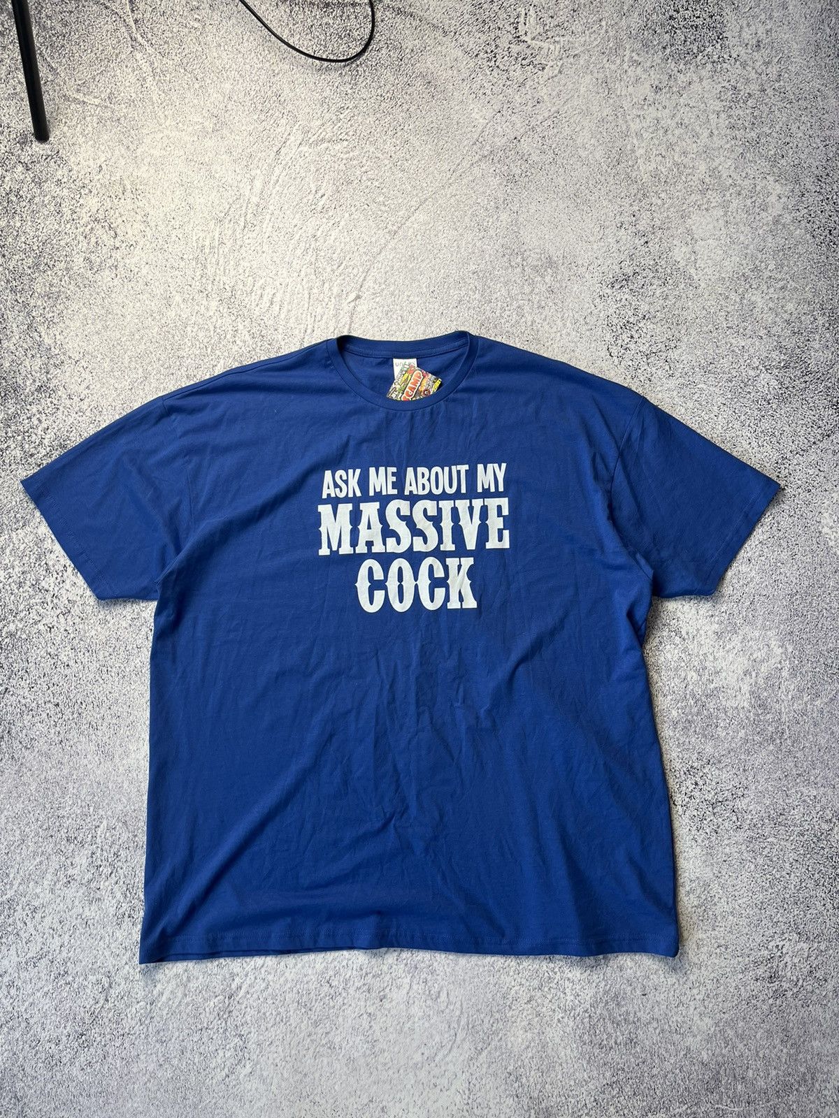 Vintage Ask Me About My Massive Cock Humor Rock Funny Tee
